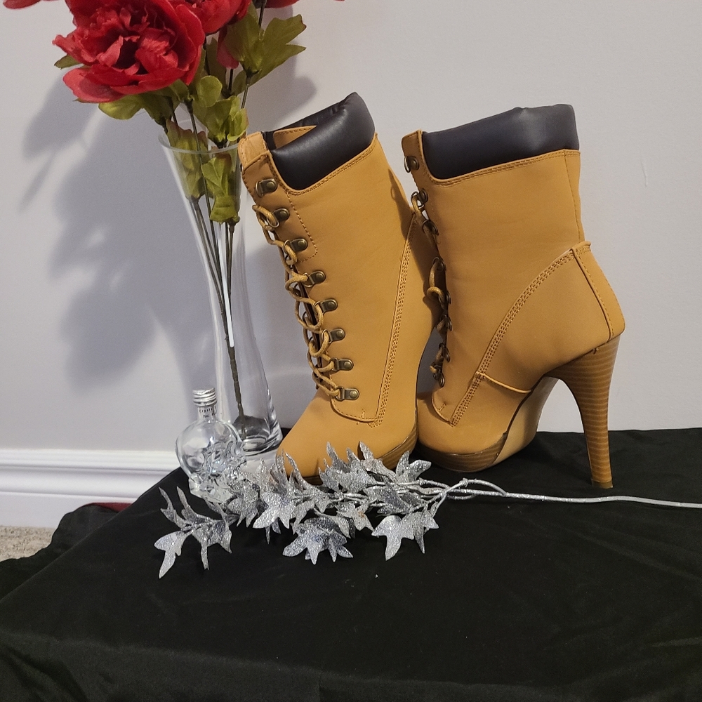Tan boots